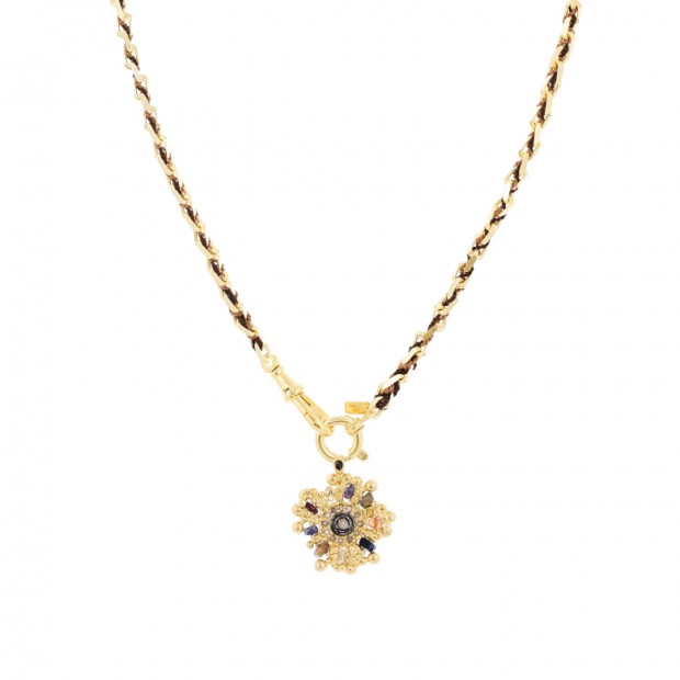 Marie Laure Chamorel auksuoto sidabro kaklo papuošalas 